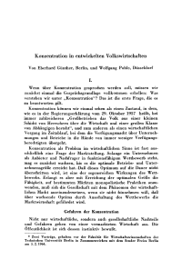 Konzentration in entwickelten Volkswirtschaften
