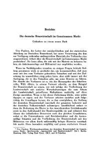 Die deutsche Brauwirtschaft im Gemeinsamen Markt