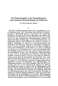 Der Funktionsbegriff in der Nationalökonomie unter besonderer Berücksichtigung der Geldtheorie