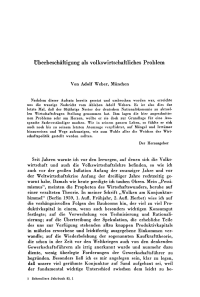Überbeschäftigung als volkswirtschaftliches Problem