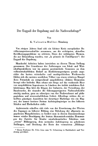 Der Engpaß der Begabung und die Nachwuchsfrage