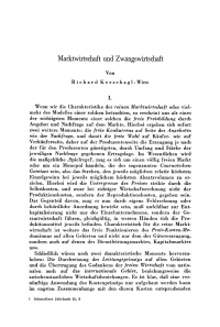 Marktwirtschaft und Zwangswirtschaft