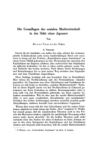Die Grundlagen der sozialen Marktwirtschaft in der Sicht eines Japaners