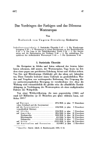 Das Vordringen der Farbigen und das Dilemma Westeuropas