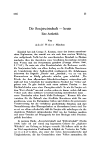 Die Sowjetwirtschaft — heute