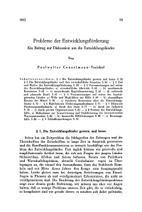 Probleme der Entwicklungsförderung