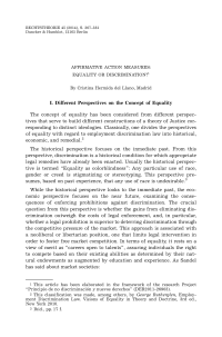Affirmative Action Measures: Equality or Discrimination?