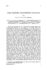 Arthur Spiethoffs wissenschaftliches Lebenswerk
