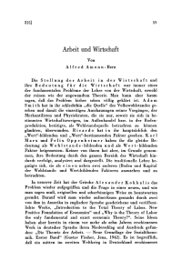 Arbeit und Wirtschaft