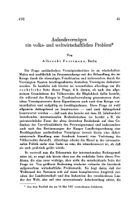 Aulandsvermögen ein volks- und weltwirtschaftliches Problem