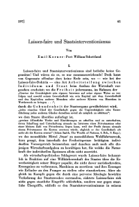 Laissez-faire und Staatsinterventionismus