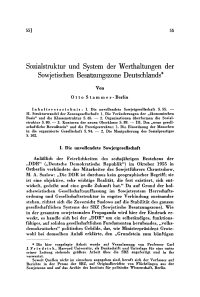 Sozialstruktur und System der Werthaltungen der Sowjetischen Besatzungszone Deutschlands