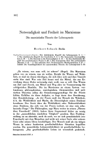 Notwendigkeit und Freiheit im Marxismus