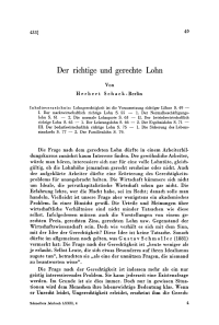 Der richtige und gerechte Lohn