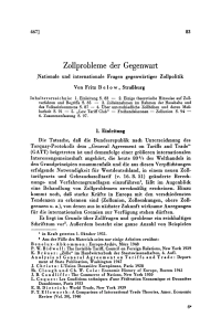 Zollprobleme der Gegenwart