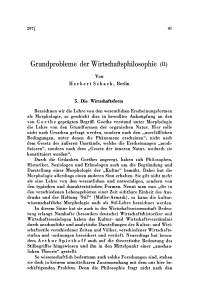 Grundprobleme der Wirtschaftsphilosophie (II)