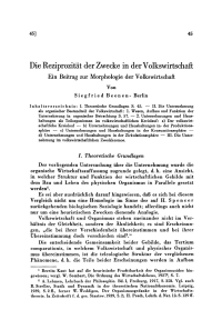 Die Reziprozität der Zwecke in der Volkswirtschaft