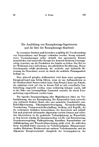 Die Ausbildung von Raumplanungs-Ingenieuren und die Idee der Raumplanungs-Akademie