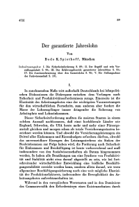 Der garantierte Jahreslohn