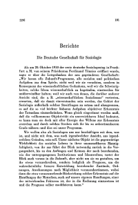 Die Deutsche Gesellschaft für Soziologie