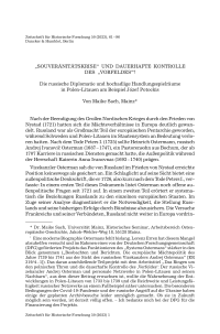 „Souveränitätskrise“ und dauerhafte Kontrolle des „Vorfeldes“?