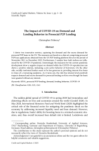 The Impact of COVID-19 on Demand and Lending Behavior in Prosocial P2P Lending