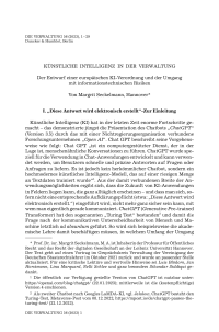 Künstliche Intelligenz in der Verwaltung