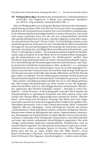 Wolfgang Benz (Hg.): Handbuch des Antisemitismus. Judenfeindschaft in Geschichte und Gegenwart.