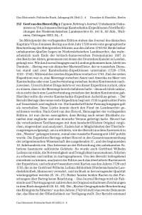 Gerd van den Heuvel (Hg.): Captain Behring’s Journal. Unbekannte Dokumente zu Vitus Jonassen Berings Kamtschatka-Expeditionen.