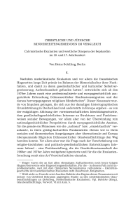 Christliche und jüdische Minderheitengemeinden im Vergleich. Calvinistische Exulanten und westliche Diaspora der Sephardim im 16. und 17. Jahrhundert