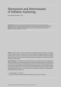 Dimensions and Determinants of Inflation Anchoring