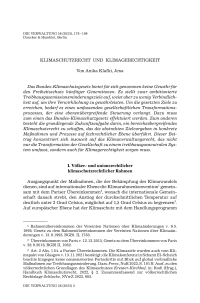 Klimaschutzrecht und Klimagerechtigkeit