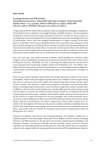 Sustainable Macroeconomics, Climate Risks and Energy Transitions