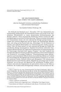 Die Militärreformen des Comte von Saint-Germain, oder der Zankapfel zwischen ausländischen Vorbildern und nationalen Stereotypen