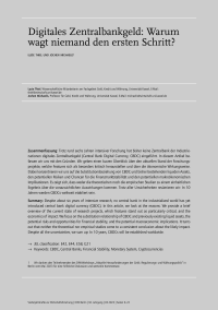 Digitales Zentralbankgeld: Warum wagt niemand den ersten Schritt?