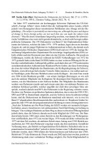 Sacha Zala (Hg): Diplomatische Dokumente der Schweiz. Bd. 27 (1. 1. 1976 – 31. 12. 1978).