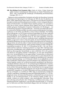 Jörg Bofinger/Gerd Stegmaier (Hg.): Städte der Kelten. Urbane Zentren der späten Eisenzeit (Archäologische Informationen aus Baden-Württemberg 86).