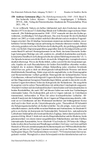 Andreas Gottsmann (Hg.): Die Habsburgermonarchie 1848 – 1918. Band X: Das kulturelle Leben. Akteure – Tendenzen – Ausprägungen. 2 Teilbände,