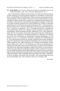 Serhii Plokhy: Die Frontlinie. Warum die Ukraine zum Schauplatz eines neuen Ost-West-Konflikts wurde.