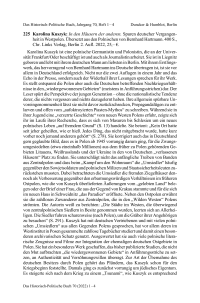 Karolina Kuszyk: In den Häusern der anderen. Spuren deutscher Vergangenheit in Westpolen. Übersetzt aus den Polnischen von Bernhard Hartmann.