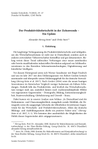 Der Produktivitätsfortschritt in der Zeitenwende – Ein Update