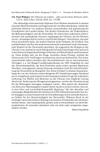 Paul Widmer: Die Schweiz ist anders – oder sie ist keine Schweiz mehr.