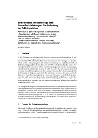Selbstbehalte und Nachfrage nach Gesundheitsleistungen: Die Bedeutung der Selbstselektion