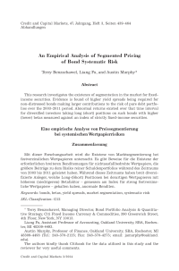 An Empirical Analysis of Segmented Pricing of Bond Systematic Risk