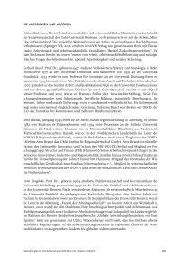 Die Autorinnen und Autoren