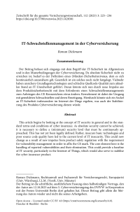 IT-Schwachstellenmanagement in der Cyberversicherung