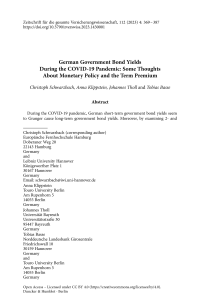 German Government Bond Yields During the COVID-19 Pandemic: Some Thoughts About Monetary Policy and the Term Premium