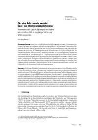 Für eine Kehrtwende von der Spar- zur Wachstumsorientierung