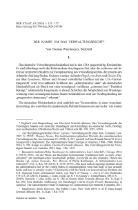 Der Kampf um das Verwaltungsrecht