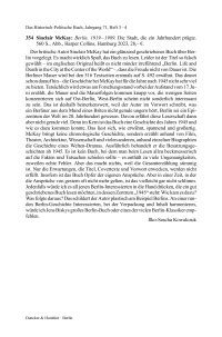 Sinclair McKay: Berlin, 1919 – 1989. Die Stadt, die ein Jahrhundert prägte.